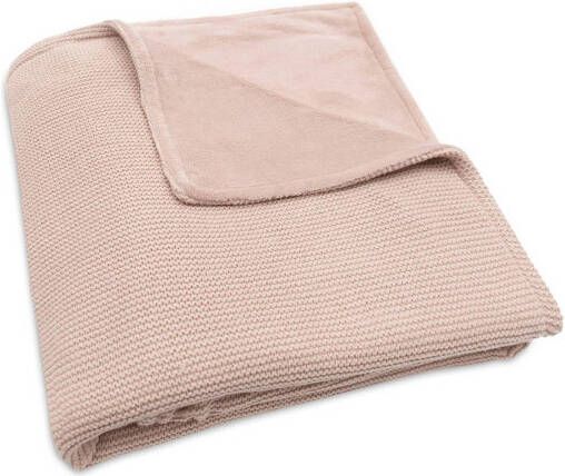 Jollein baby ledikantdeken 100x150cm Basic Knit Wild Rose Fleece - Foto 3