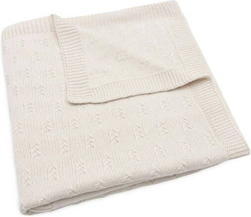 Jollein baby ledikantdeken 100x150cm Grain Knit Oatmeal - Foto 3