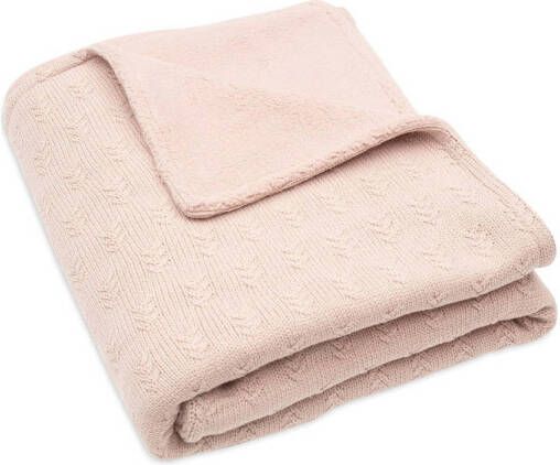 Jollein baby ledikantdeken 100x150cm Grain Knit Wild Rose Velour - Foto 3