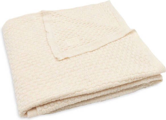 Jollein baby ledikantdeken 100x150cm Weave Knit Merino wool Oatmeal - Foto 3