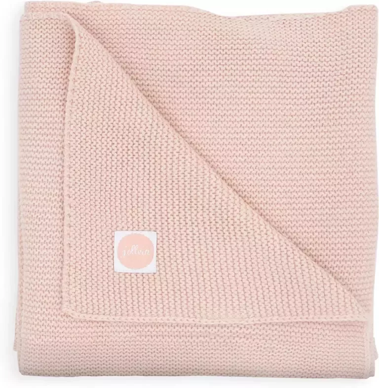 Jollein baby ledikantdeken Basic knit 100x150 cm Pale pink - Foto 4