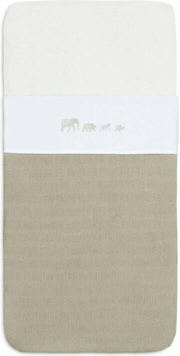 Jollein baby ledikantlaken 120x150cm Animals Olive Green - Foto 3