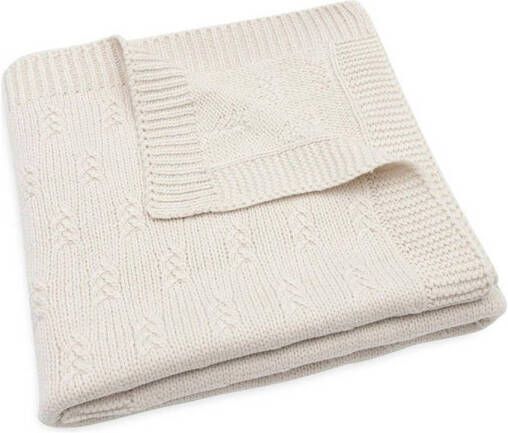 Jollein baby wiegdeken 75x100cm Grain Knit Oatmeal - Foto 3