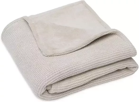 Jollein baby wiegdeken Basic Knit 75x100cm Nougat Fleece - Foto 3