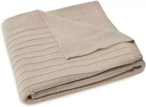 Jollein wiegdeken Pure Knit Nougat