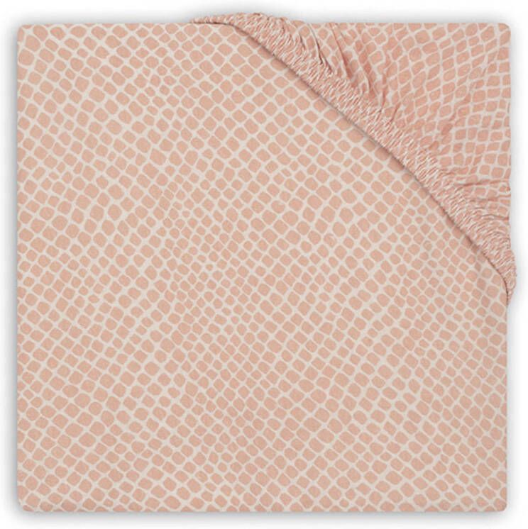 Jollein hoeslaken boxmatras 75x95cm Snake pink