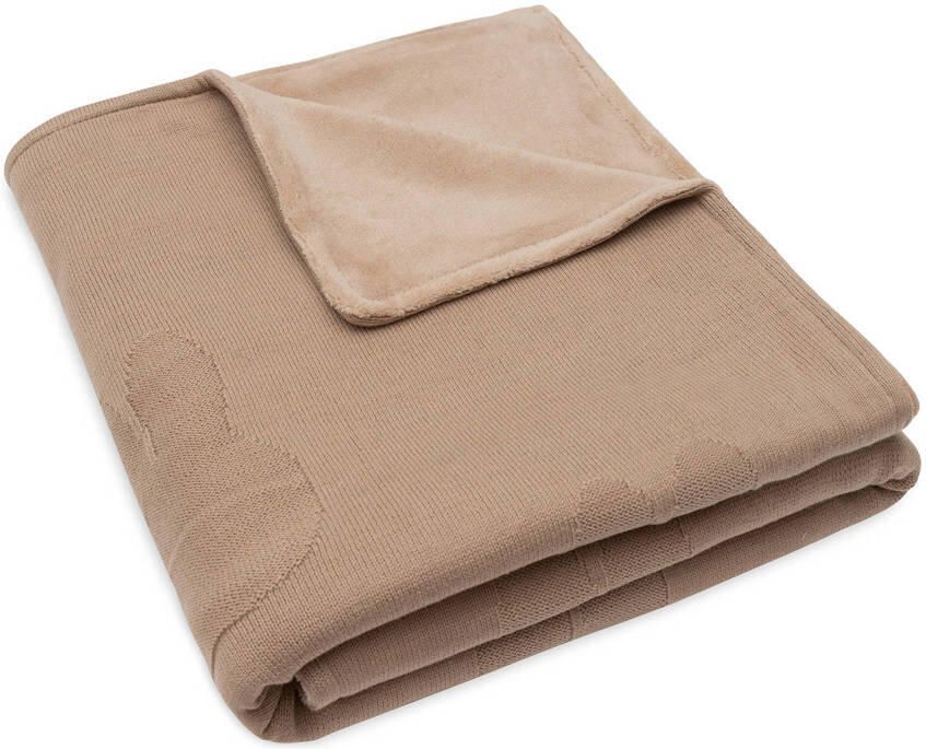 Jollein baby ledikant deken Miffy Biscuit Velvet bruin