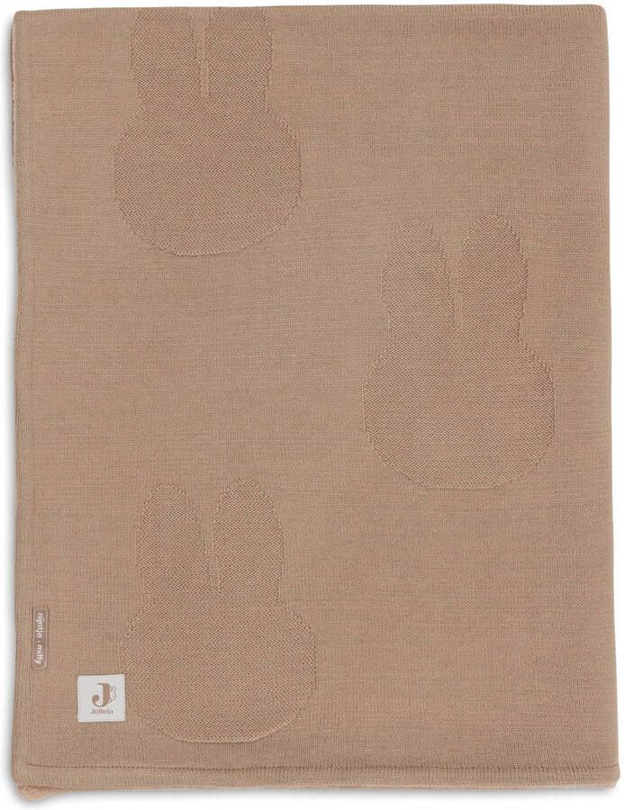 Jollein baby ledikant deken Miffy Biscuit Velvet bruin - Foto 2