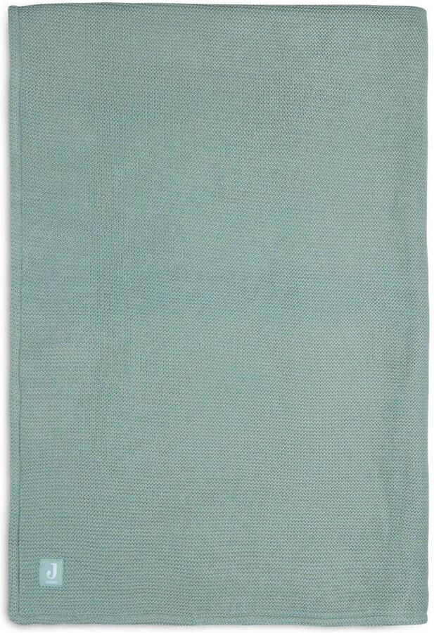 Jollein baby ledikantdeken Basic Knit 100x150cm Forest Green Fleece - Foto 2