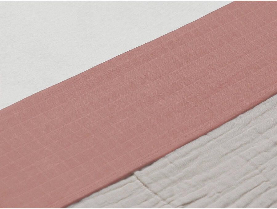 Jollein baby ledikantlaken 120x150cm wrinkled cotton rosewood - Foto 2