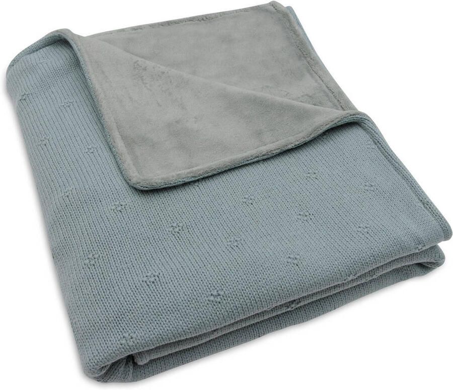 Jollein Deken Ledikant 100x150cm Cosy Knit Sea Green Velvet - Foto 3