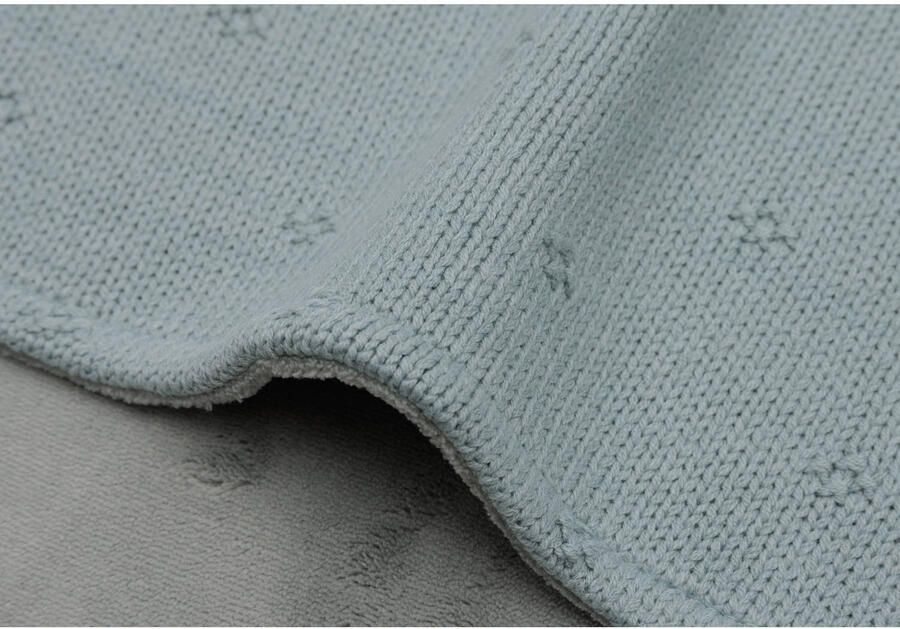 Jollein wiegdeken Cosy Knit Sea Green Velvet - Foto 2