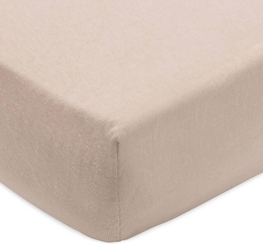 Jollein jersey hoeslaken kinderbed Wild roze bruin (set van 2) - Foto 2