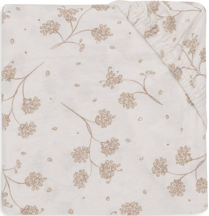 Jollein jersey kinderbed hoeslaken Leafy Dreams offwhite beige - Foto 2