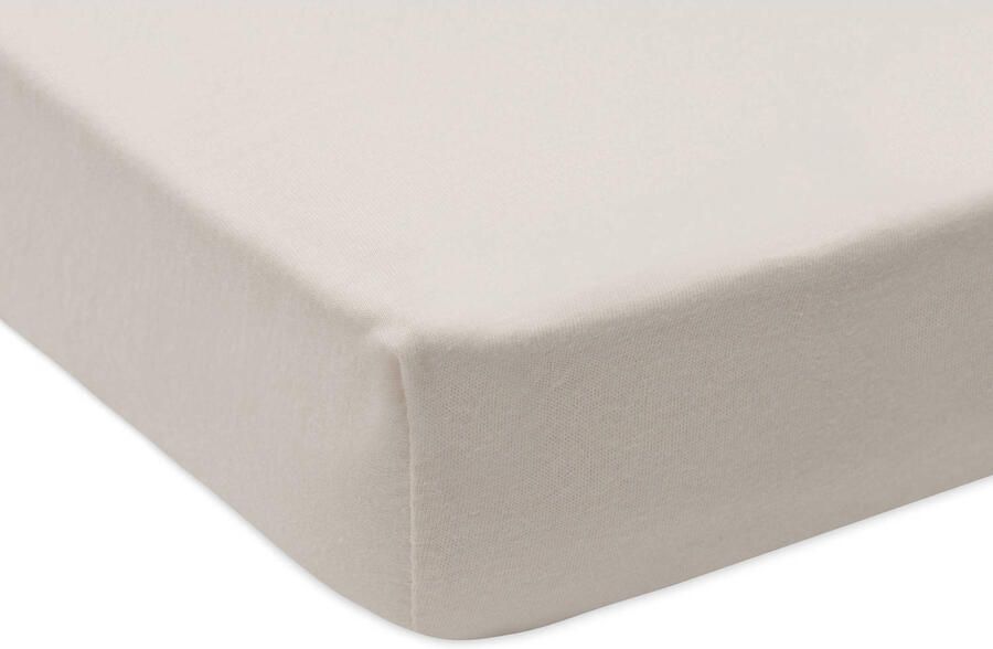 Jollein jersey ledikant hoeslaken Milky Coffee Ivory bruin ecru (set van 2) - Foto 2