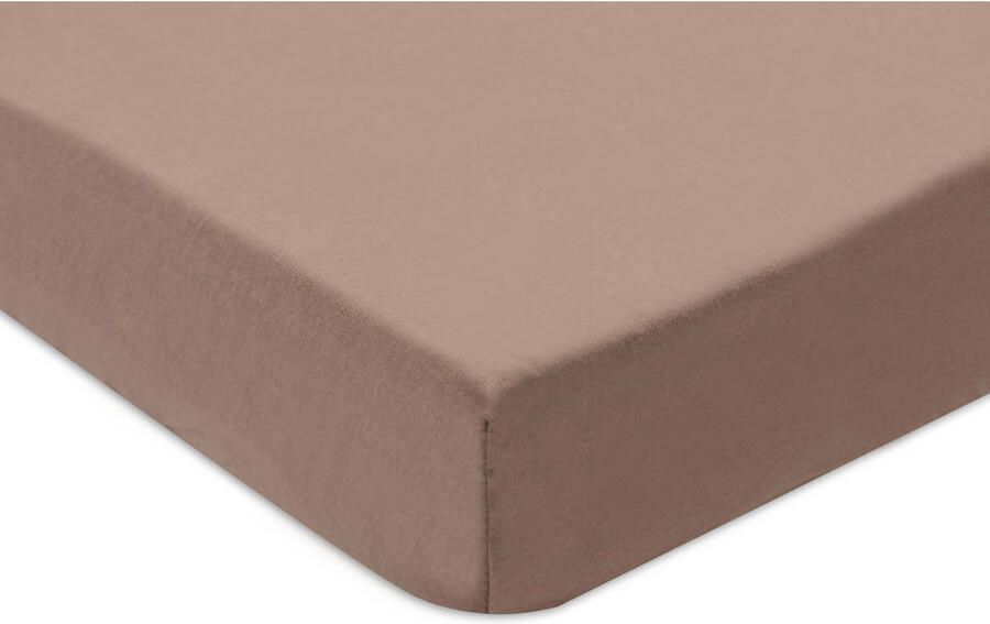 Jollein jersey ledikant hoeslaken Milky Coffee Ivory bruin ecru (set van 2) - Foto 3
