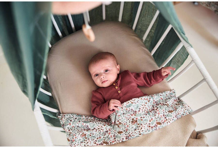 Jollein jersey wieg hoeslaken 40x80 90cm nougat - Foto 2