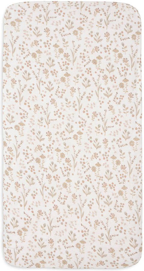 Jollein jersey wieg hoeslaken Bloomy offwhite beige - Foto 2
