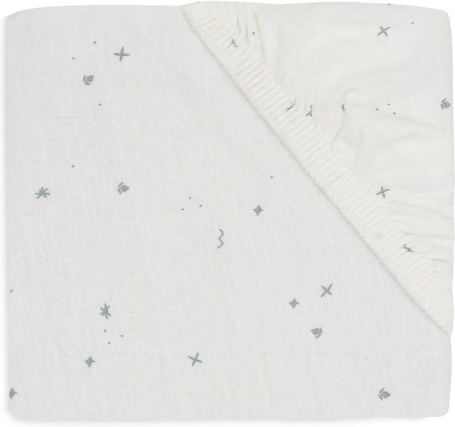 Jollein jersey ledikant hoeslaken Twinkling Sea Green