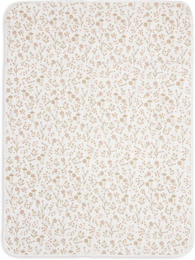 Jollein jersey wiegdeken Bloomy offwhite beige - Foto 2