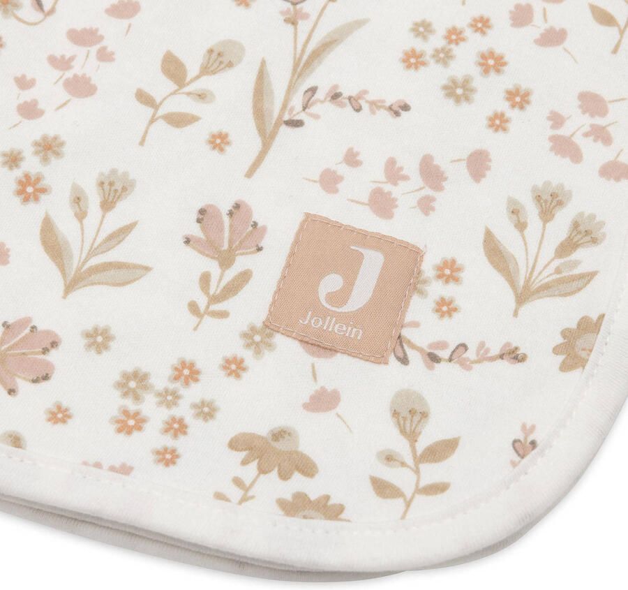 Jollein jersey wiegdeken Bloomy offwhite beige
