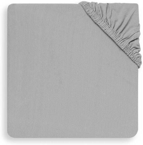 Jollein katoenen hoeslaken wieg 40x80 90cm soft grey