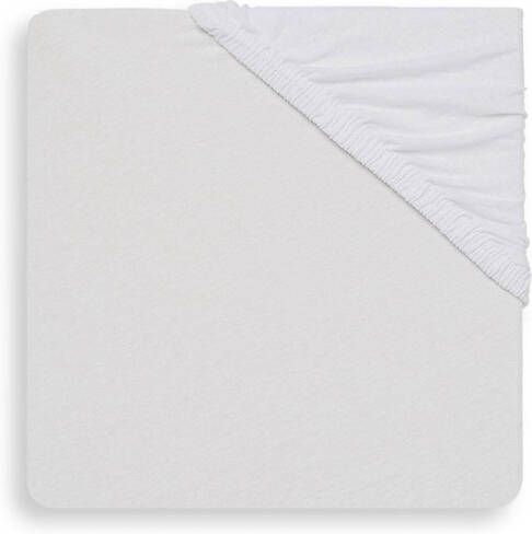 Jollein katoenen hoeslaken wieg 40x80 90cm wit