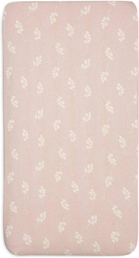 Jollein katoenen jersey ledikant hoeslaken 70x140cm Twig Wild Rose - Foto 2