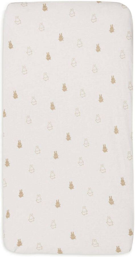 Jollein katoenen jersey wieg hoeslaken 40 50x80 90cm Happy Miffy Nougat - Foto 2