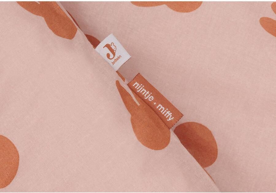 Jollein ledikant dekbedovertrek met sloop Miffy Shadow Wild Rose