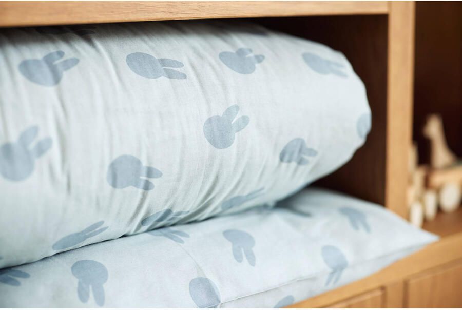 Jollein ledikant dekbedovertrek Miffy Shadow Sea Green - Foto 2