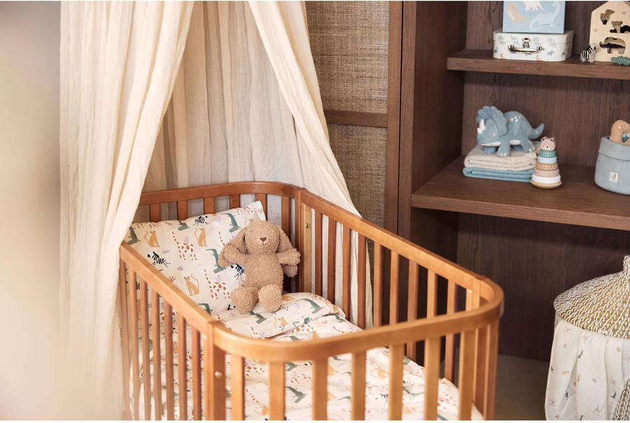 Jollein ledikant dekbedovertrek + sloop Jungle Jambo - Foto 2