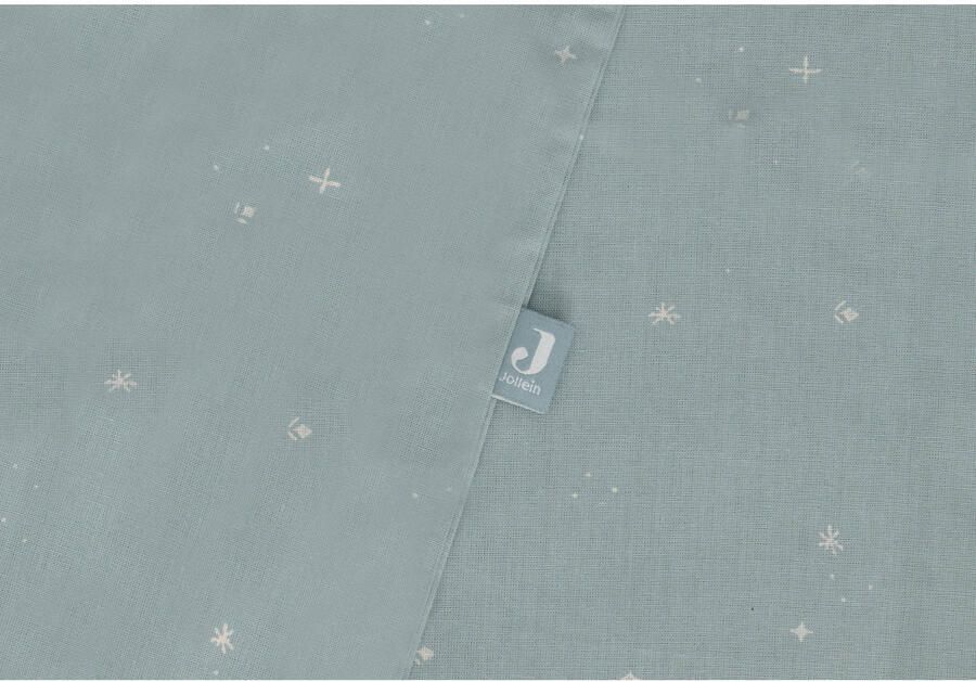 Jollein ledikant dekbedovertrek Twinkling Sea Green