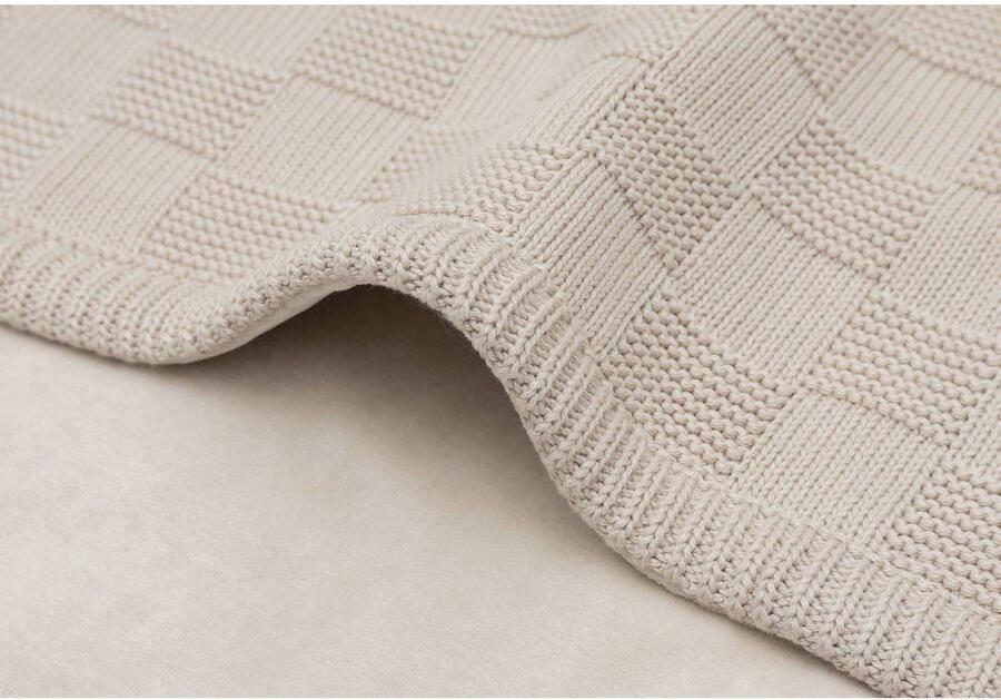 Jollein ledikant deken Box Knit Warm Sand Velvet - Foto 3