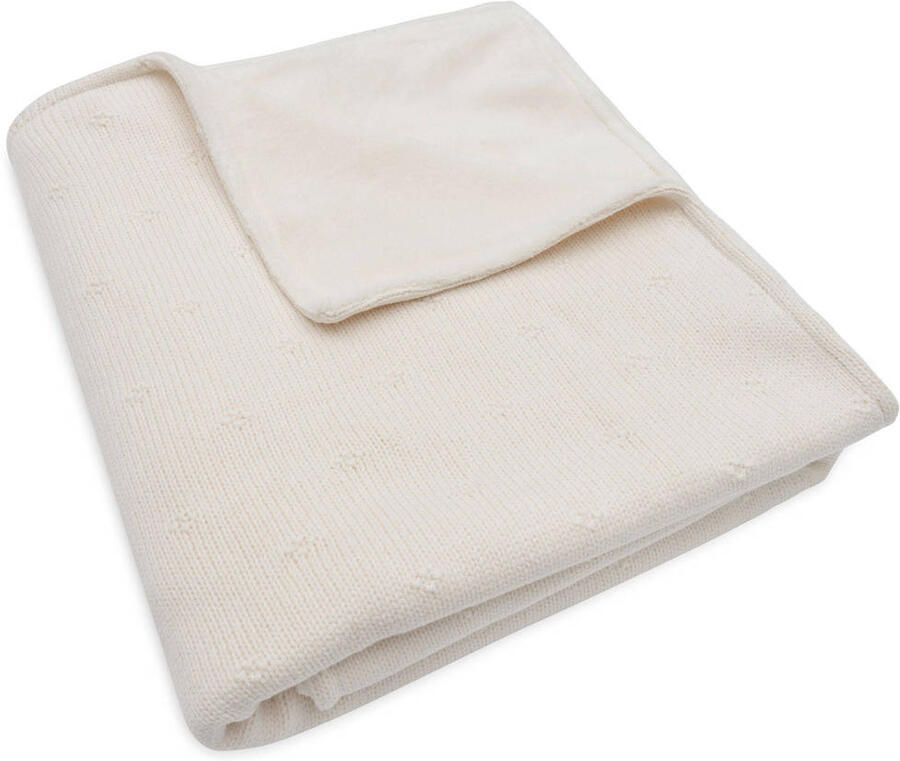 Jollein ledikant deken Cosy Knit Ivory Velvet - Foto 3