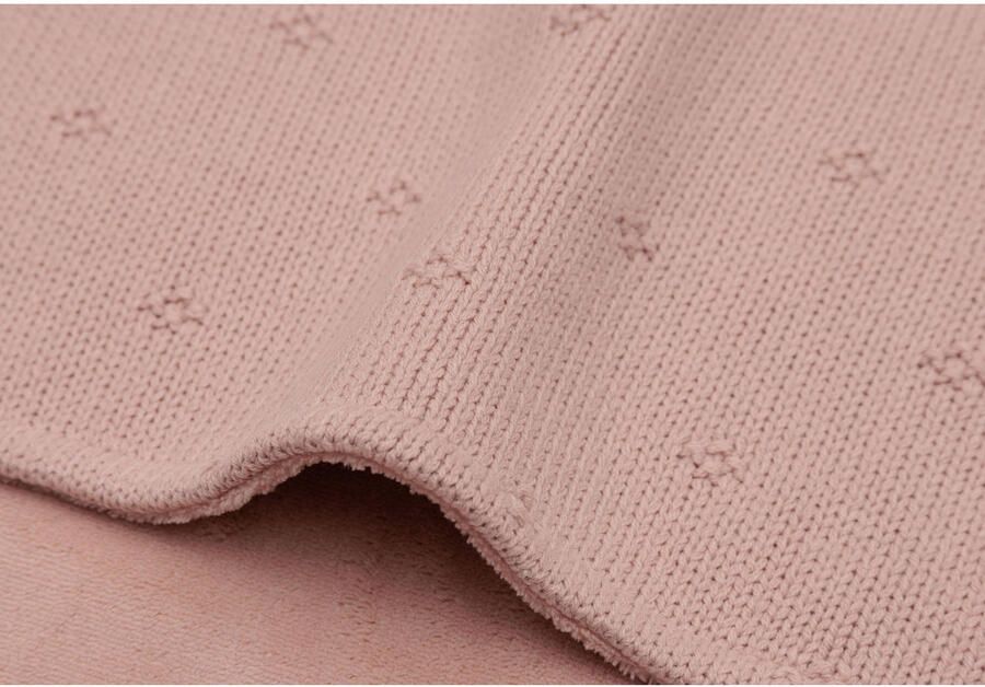 Jollein ledikant deken Cosy Knit Wild Rose Velvet - Foto 2