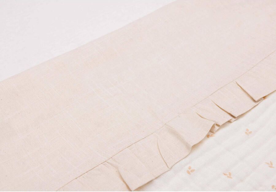 Jollein ledikant laken Ruffle Natural