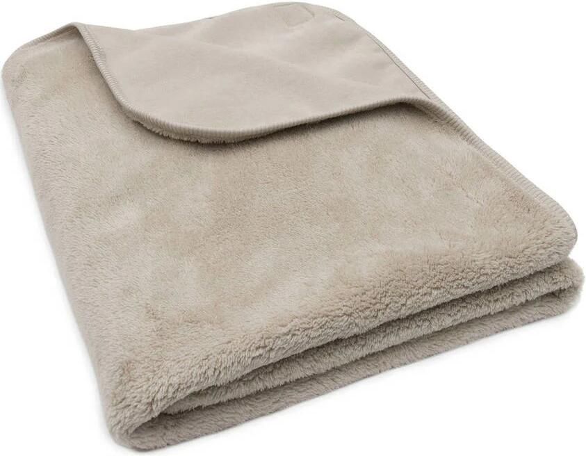 Jollein ledikantdeken Basic Jersey Sherpa Warm Sand