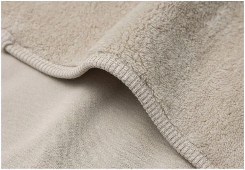 Jollein ledikantdeken Basic Jersey Sherpa Warm Sand - Foto 3