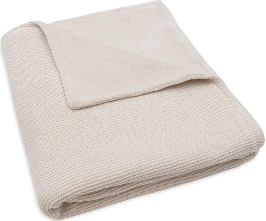 Jollein ledikantdeken Basic Knit Oatmeal Velvet beige - Foto 1