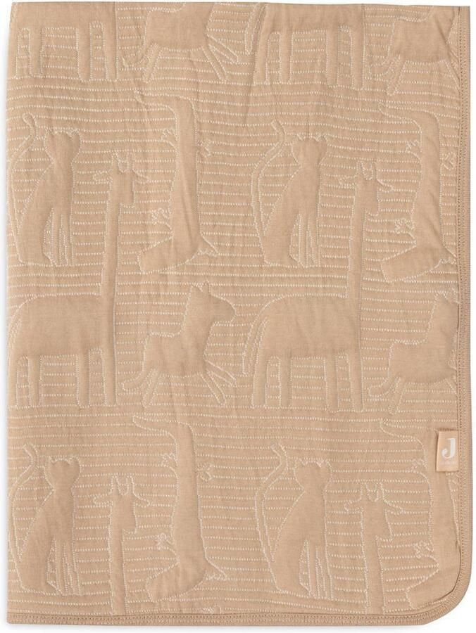 Jollein reversible ledikantdeken Jungle Jambo Biscuit Oatmeal - Foto 2