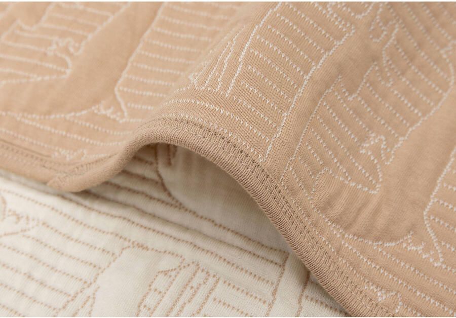 Jollein reversible ledikantdeken Jungle Jambo Biscuit Oatmeal - Foto 3