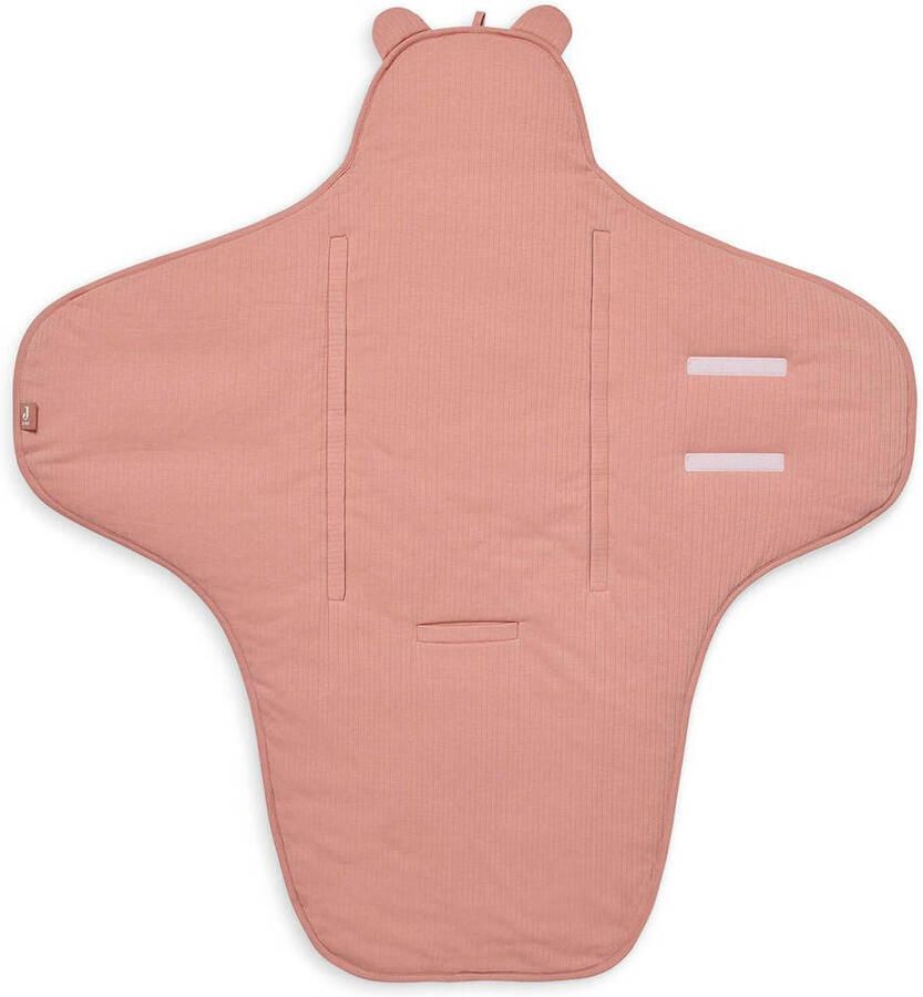 Jollein universele wikkeldeken Basic stripe voor maxi cosi groep 0 rosewood