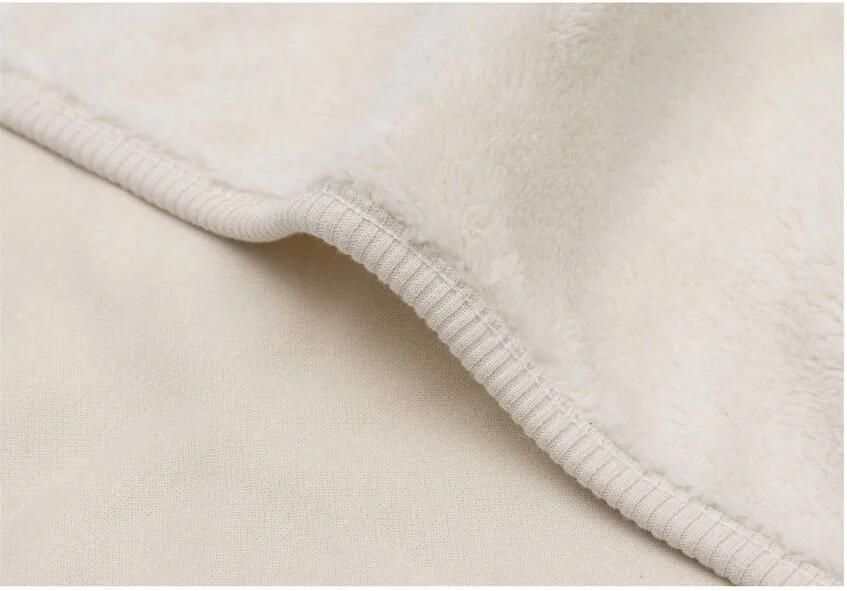 Jollein wiegdeken Basic Jersey Sherpa Oatmeal beige - Foto 3