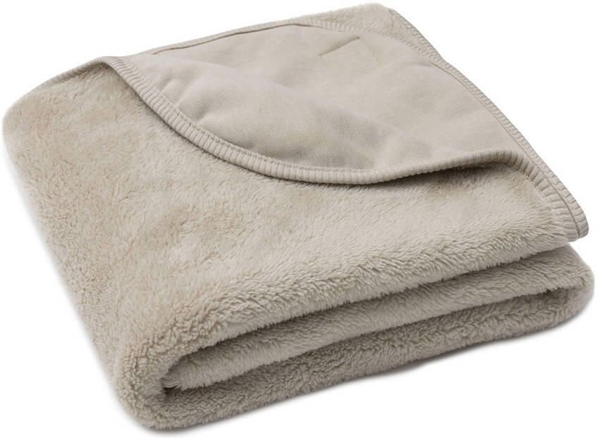 Jollein wiegdeken Basic Jersey Sherpa Warm Sand beige