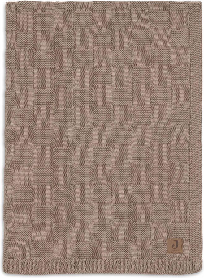 Jollein wiegdeken Box Knit Milky Coffee bruin - Foto 2