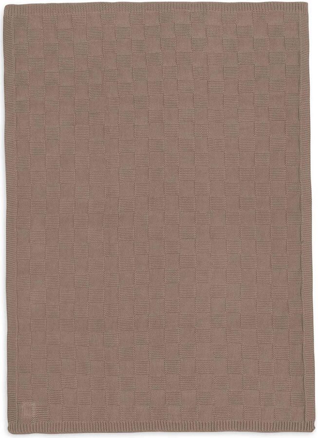 Jollein wiegdeken Box Knit Milky Coffee bruin - Foto 3