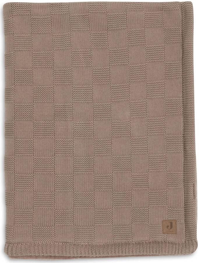Jollein wiegdeken Box Knit Milky Coffee Velvet bruin - Foto 2