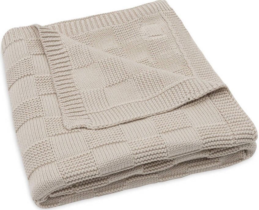 Jollein wiegdeken Box Knit Warm Sand beige