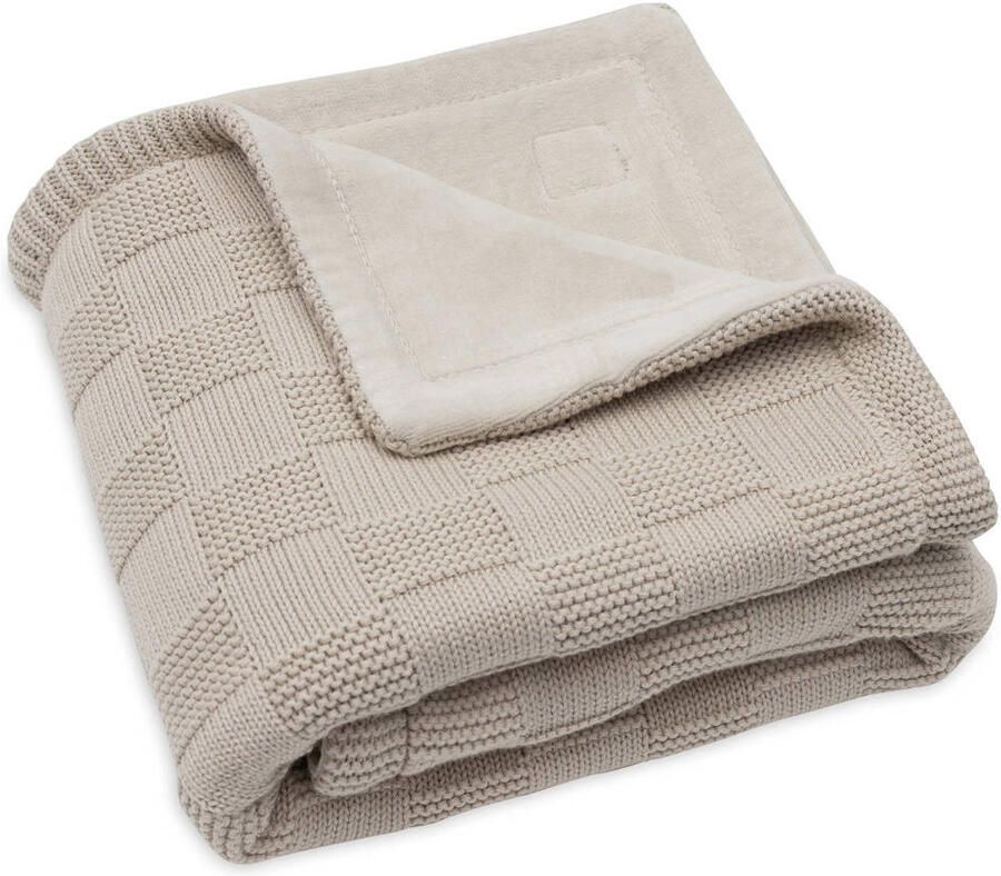 Jollein wiegdeken Box Knit Warm Sand Velvet beige - Foto 2